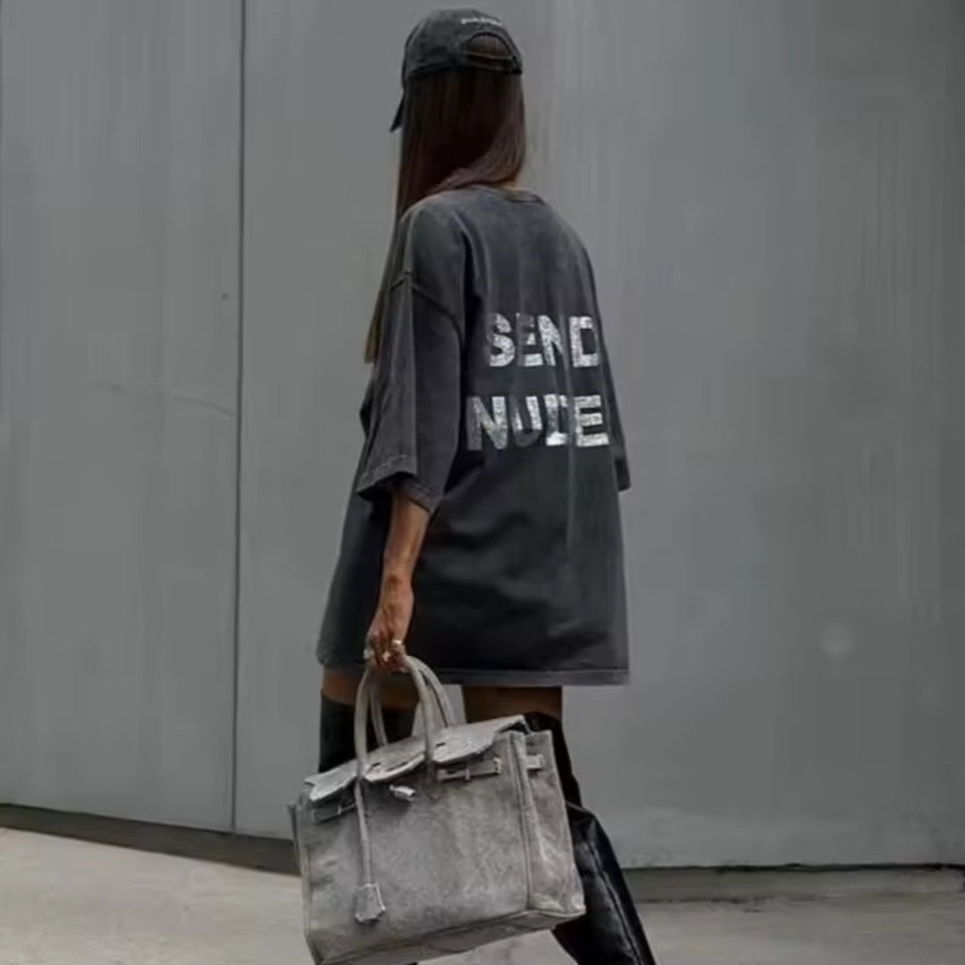 Carmen Camiseta oversize de algodón para mujer