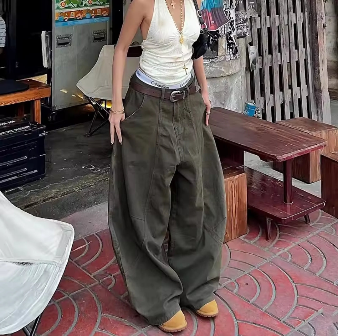 Tati  Jeans Boyfriend Barrel REDDACHiC – Estilo Vintage Hip Hop Unisex