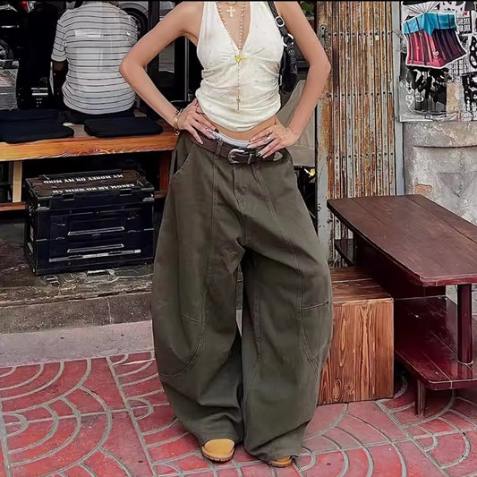 Tati  Jeans Boyfriend Barrel REDDACHiC – Estilo Vintage Hip Hop Unisex