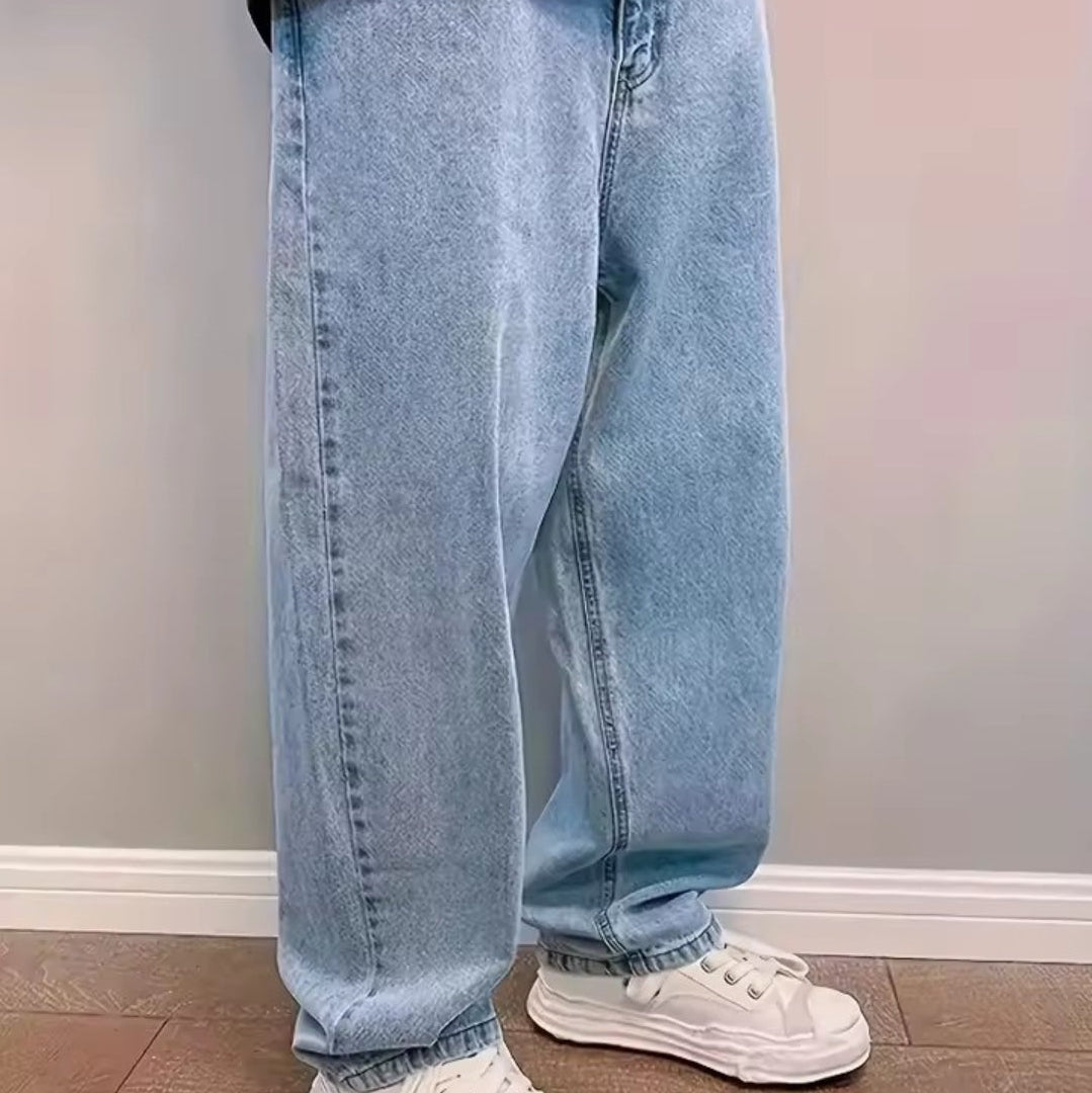 Juan Jeans Oversize Y2K para Hombre – Pierna Ancha &amp; Estilo Streetwear
